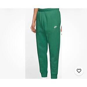 Nike NSW Cuff Fleece Sweatpants Joggers Kelly Green Men's M Snap Pocket Logo